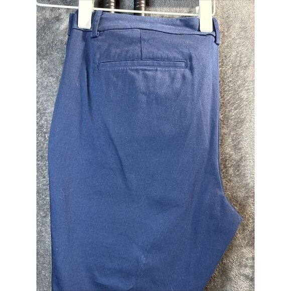 Lauren Ralph Lauren Pants Women's Size 16 Blue Cropped Chino Stretch - Picture 9 of 10